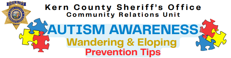 Autism and Wandering Prevention Tips Bilingual